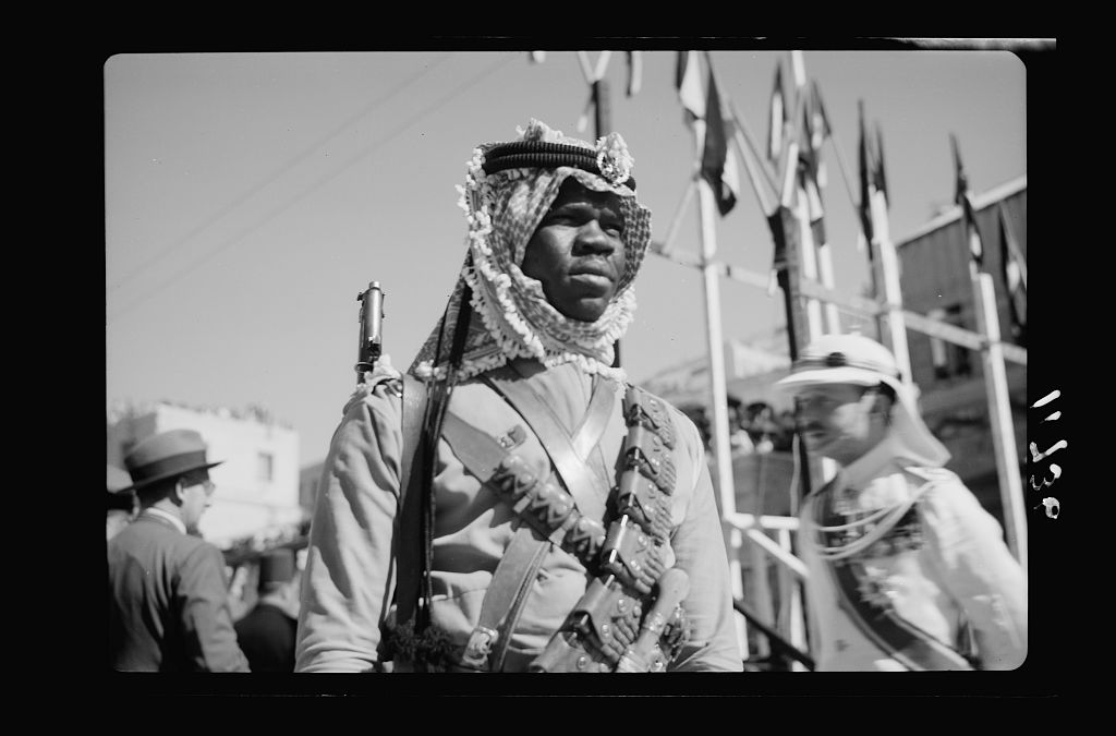 أفراد من قوة البادية الأردنية عند تأسيسها في يوليو 1931